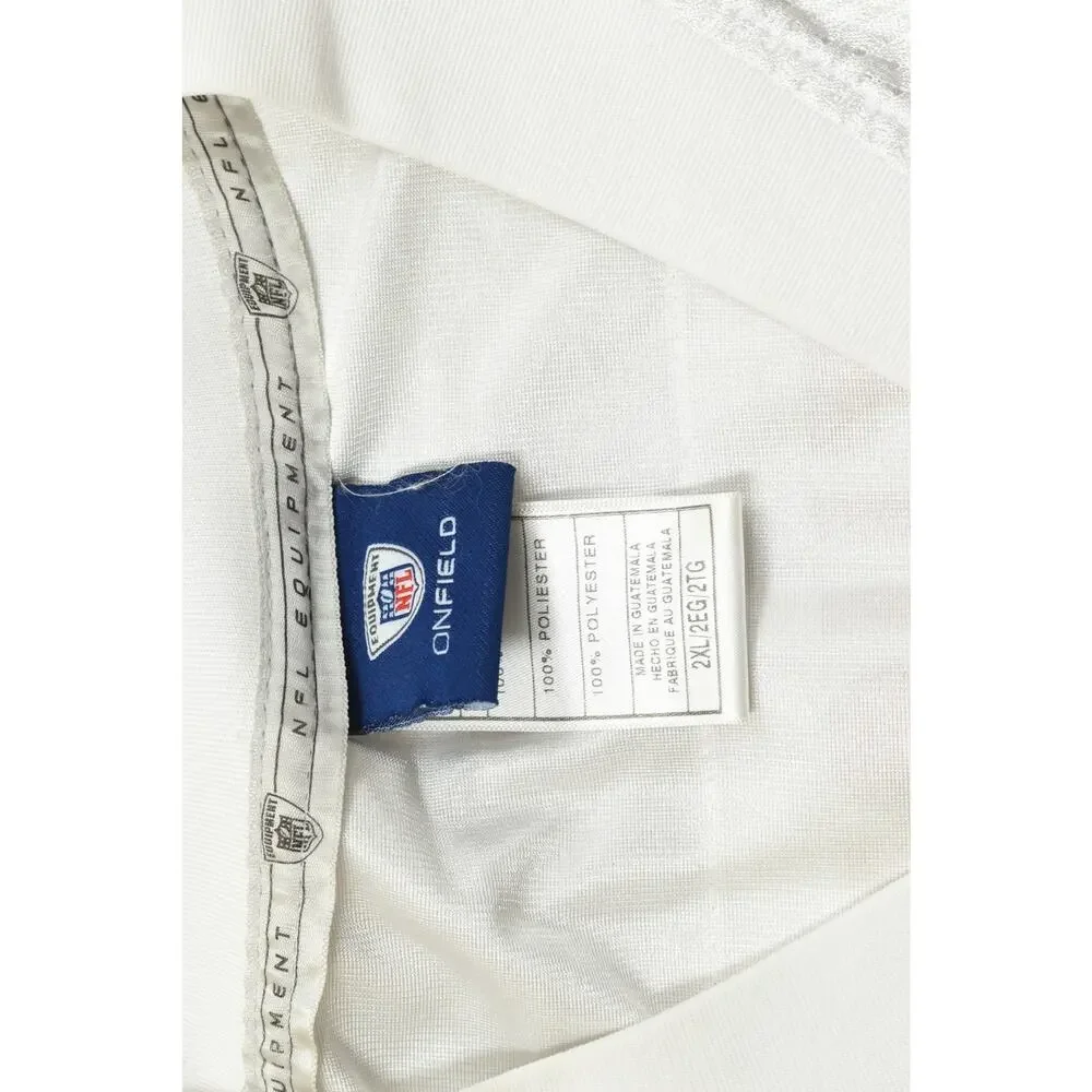 Reebok NFL New York Giants Justin Tuck 91 On Field Jersey White Men's Size 2XL